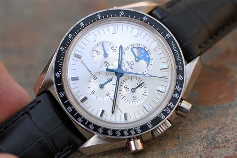 omega speedmaster moonphase white|omega speedmaster moonphase pre owned.